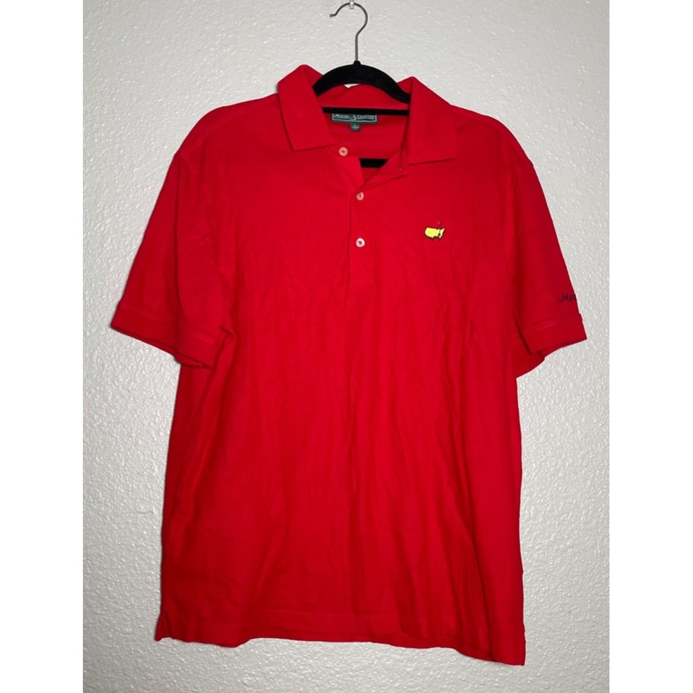 Masters‎ Collection Golf Polo Shirt Men's Size Large Red Short Sleeve Collared